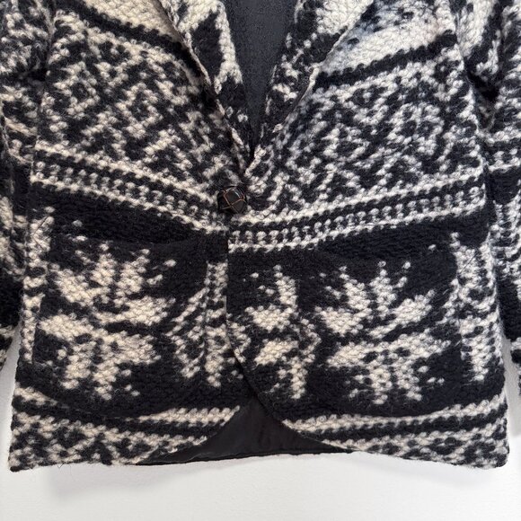 FWK Engineered Garments Shawl Collar Wool Snowflake Sweater Jacket FW11 Size 0 - Picture 5 of 13